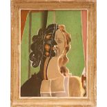 GEORGES BRAQUE 'Tête de Femme', lithograph, 1939, printed in Paris by Mourlot, 34cm x 26cm, framed