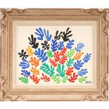 HENRI MATISSE 'La Gerbe', original lithograph from the 1954 edition after Matisse's cut outs,