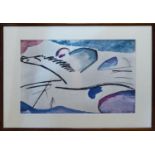 After FRANZ MARC, quadrichrome, 50cm x 60cm, framed and glazed.