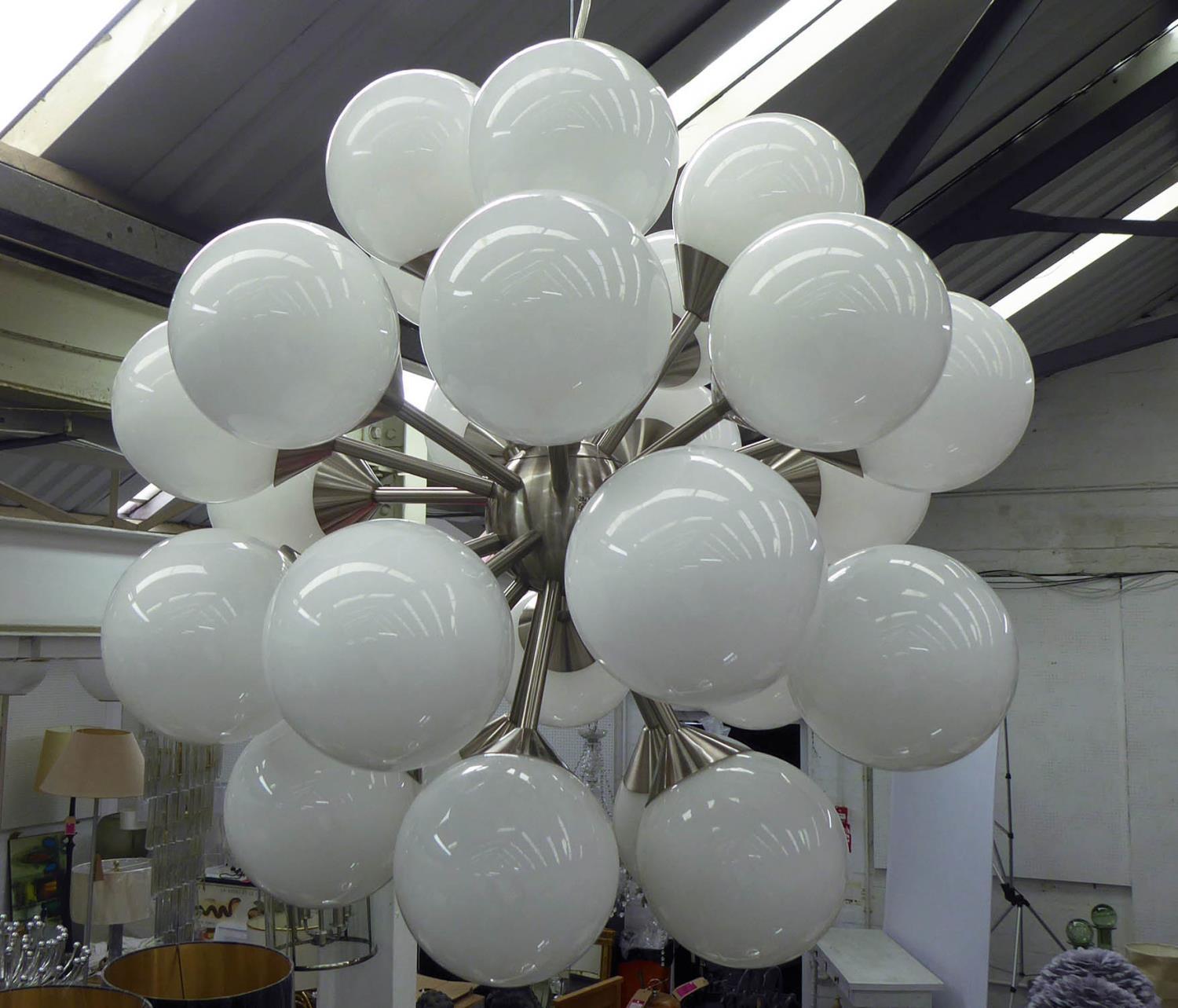 CEILING LIGHT, Sputnik style, 162cm drop. - Image 2 of 3