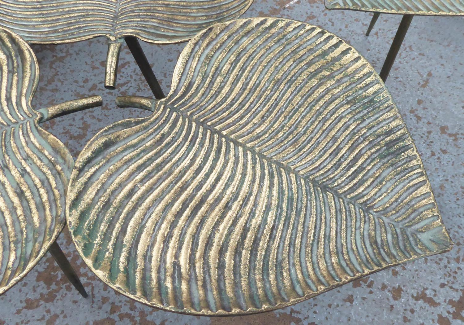 LOTUS LEAF SIDE TABLES, a pair, 54cm x 68cm x 63cm. (2) - Image 2 of 4