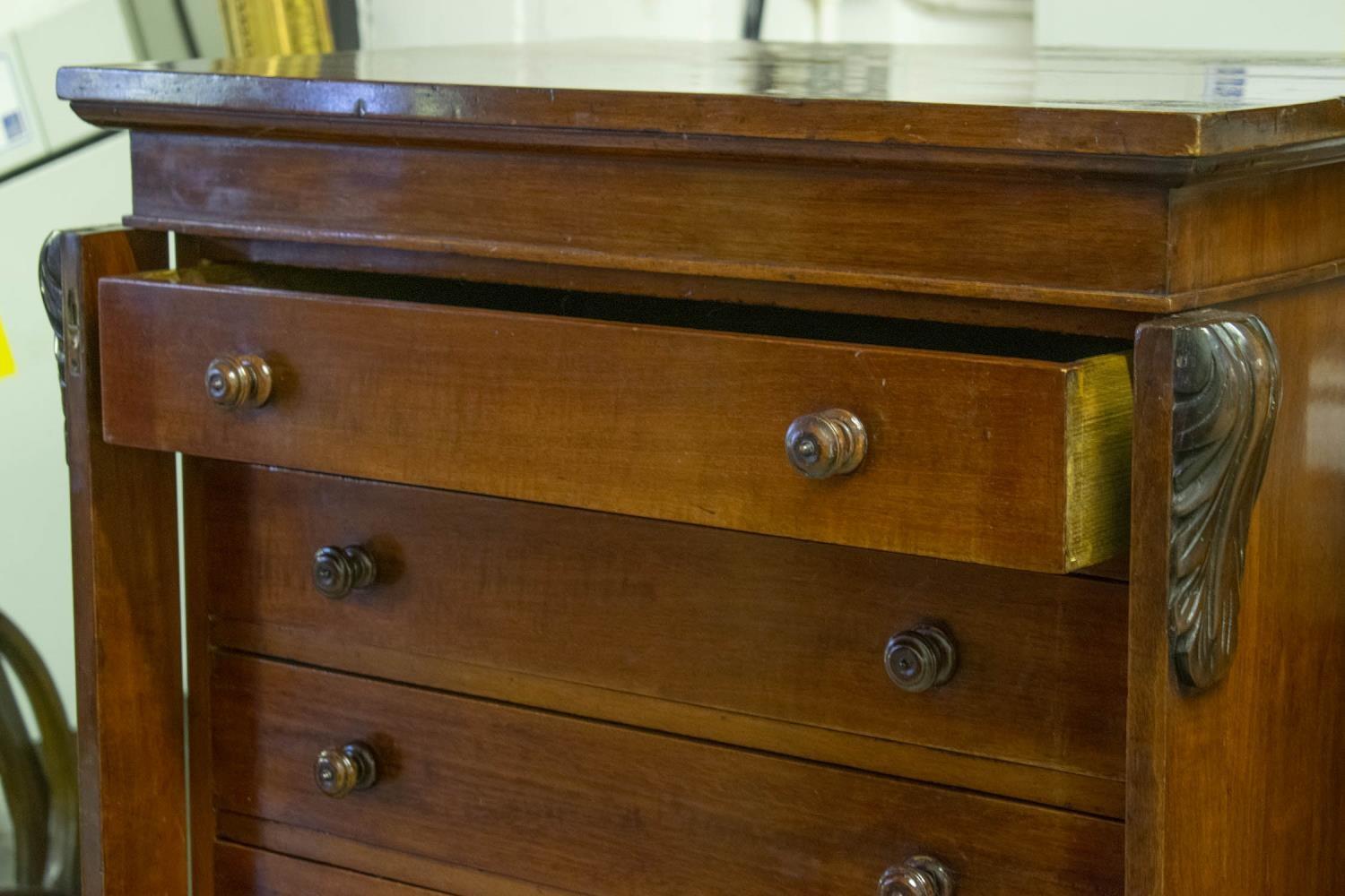 WELLINGTON CHEST, Victorian mahogany with ten drawers enclosed by twin stiles, 71cm x 51cm x 133cm - Image 2 of 3