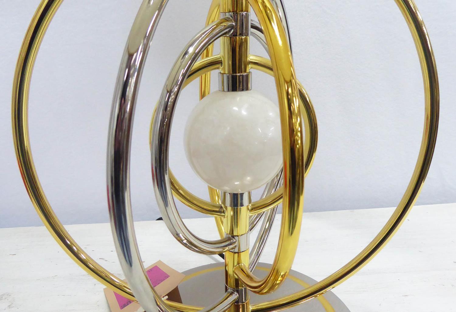 JONATHAN ADLER ELECTRUM KINETIC TABLE LAMP, with shade, 61cm H. (with faults) - Image 2 of 6