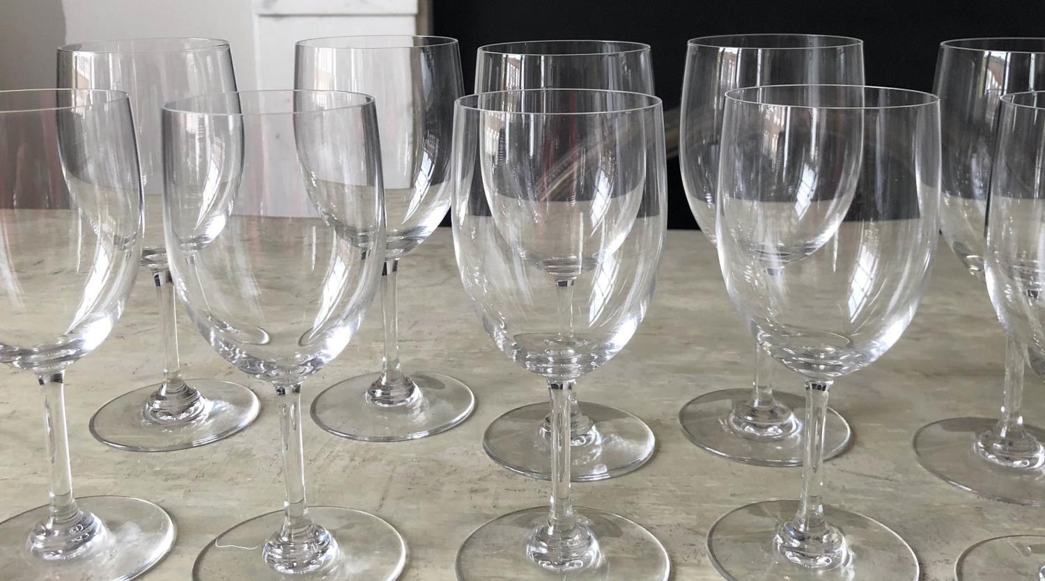 BACCARAT WINE GLASSES, two sets of five, 16.5cm and 15.5cm H. (10) - Image 2 of 5