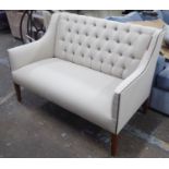 SOFA, contemporary, button back finish, with studded detail, 131cm W.