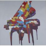 CONTEMPORARY SCHOOL, abstract piano, 100cm x 100cm.