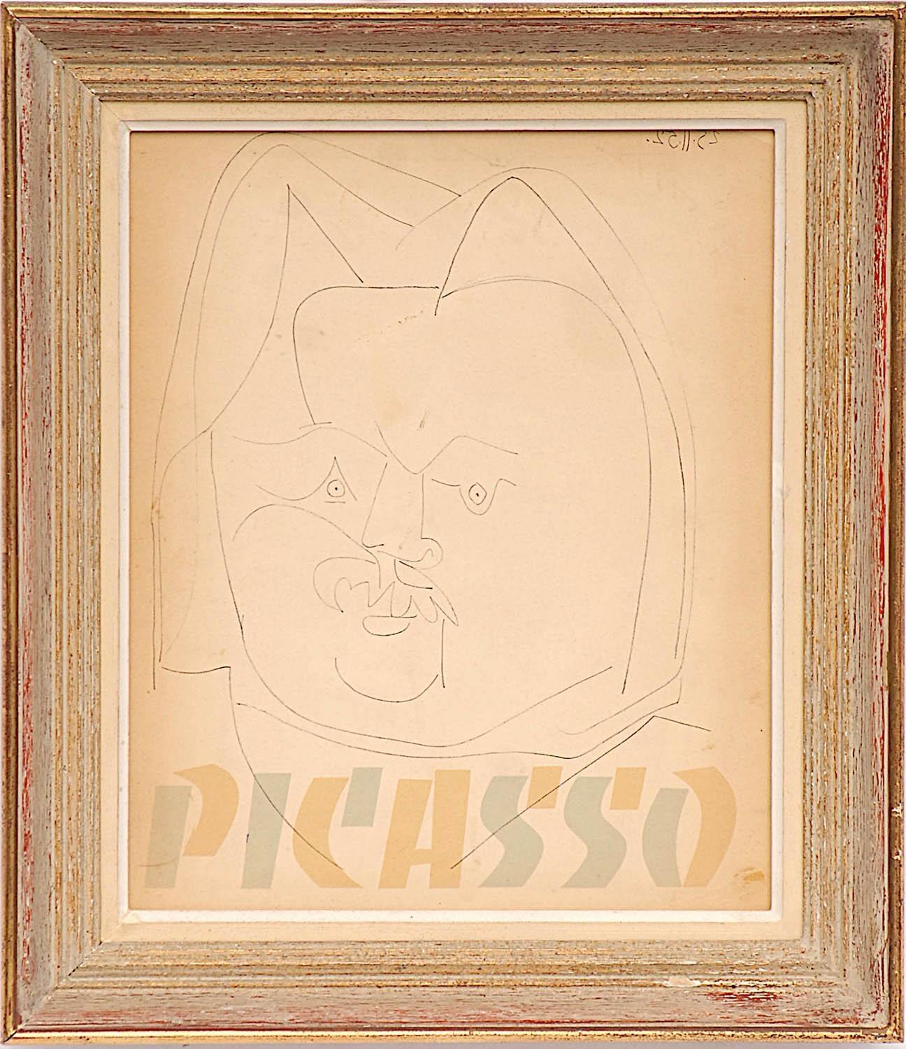 PABLO PICASSO 'Balzac', 1959, lithograph - Couveture, Suite: Cincinnati, printed by Young & Klein,