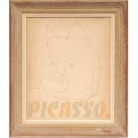 PABLO PICASSO 'Balzac', 1959, lithograph - Couveture, Suite: Cincinnati, printed by Young & Klein,