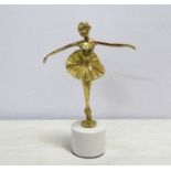 CONTEMPORARY SCHOOL, sculptural study of a ballerina, 31cm H.