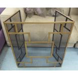FIRE SCREEN, French Art Deco style, three fold, 136cm x 84cm overall.