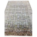 FINE PURE SILK TEHRAN GARDEN DESIGN CARPET, 271cm x 180cm.