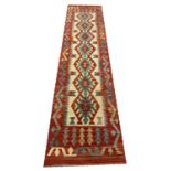 ANATOLIAN KILIM RUNNER, 300cm x 80cm.