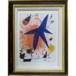 JOAN MIRO 'Lithograph I', original colour lithograph, 1972, printed at Mourlot Frères, Paris, ref