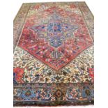 PERSIAN HERIZ CARPET, 293cm x 200cm.