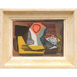 PABLO PICASSO 'Cubist', 1929, pochoir, printed by Jacomet, signed in the plate, 15cm x 23cm.