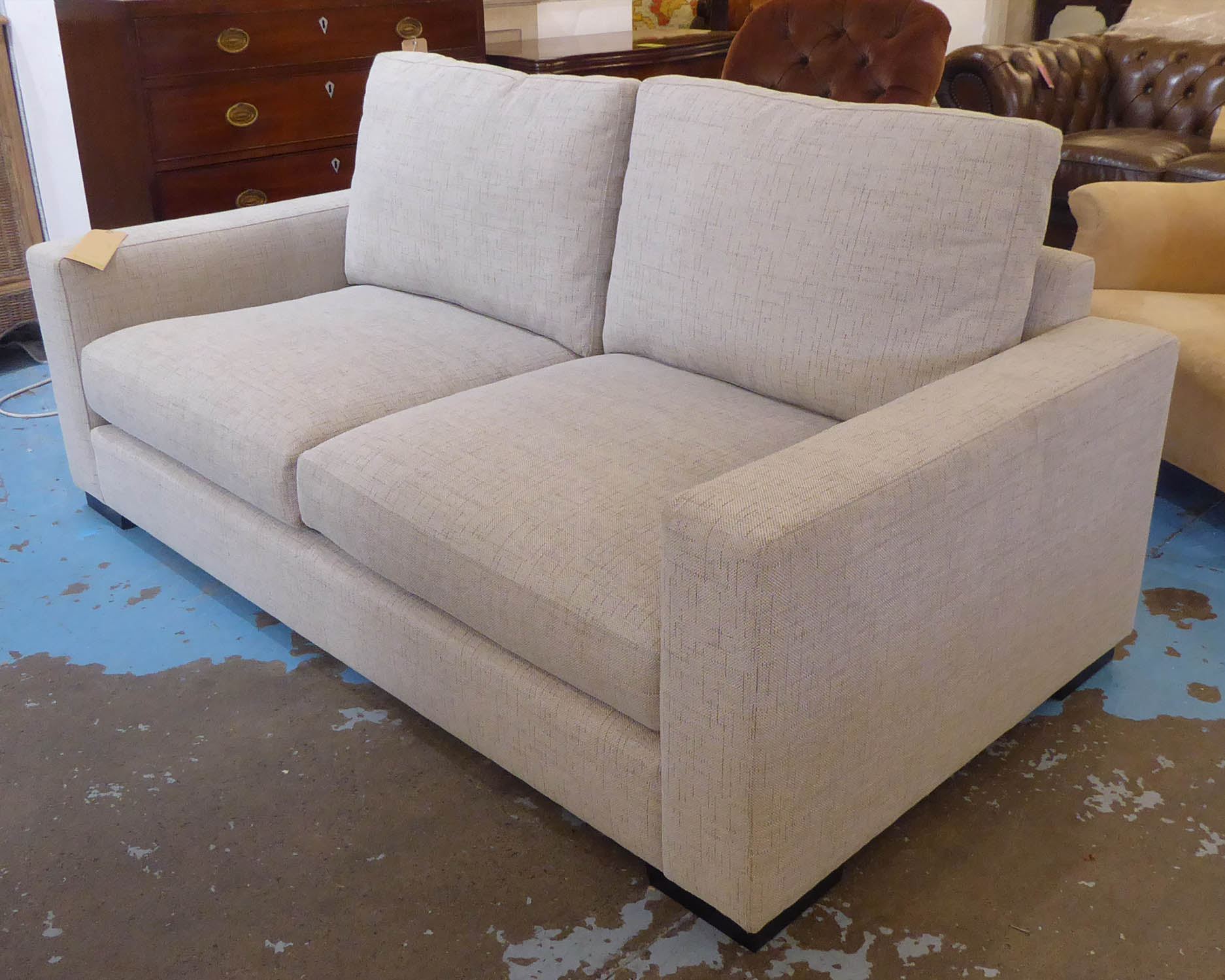 SOFA, contemporary design, grey fabric finish, 178cm W. - Image 2 of 4