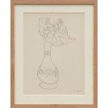 HENRI MATISSE 'Vase J1', rare collotype, edition of 30, 1943, printed by Martin Fabiani, 32cm x