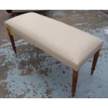 WINDOW SEAT, neutral upholstered finish, 98cm x 40cm x 46cm.