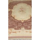 FINE AUBUSSON SAVONNERIE DESIGN CARPET, 405cm x 295cm.