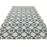 CONTEMPORARY SILK AND WOOL CARPET, 300cm x 200cm.