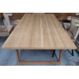 FRITZ HANSEN ESSAY DINING TABLE BE CECILE MANZ, 100cm W x 225cm L x 71cm.