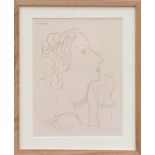 HENRI MATISSE 'Portrait of a Woman O3', rare collotype, edition of 30, 1943, printed by Martin