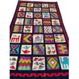 ANTIQUE SWEDISH DESIGN KILIM, 230cm x 130cm.