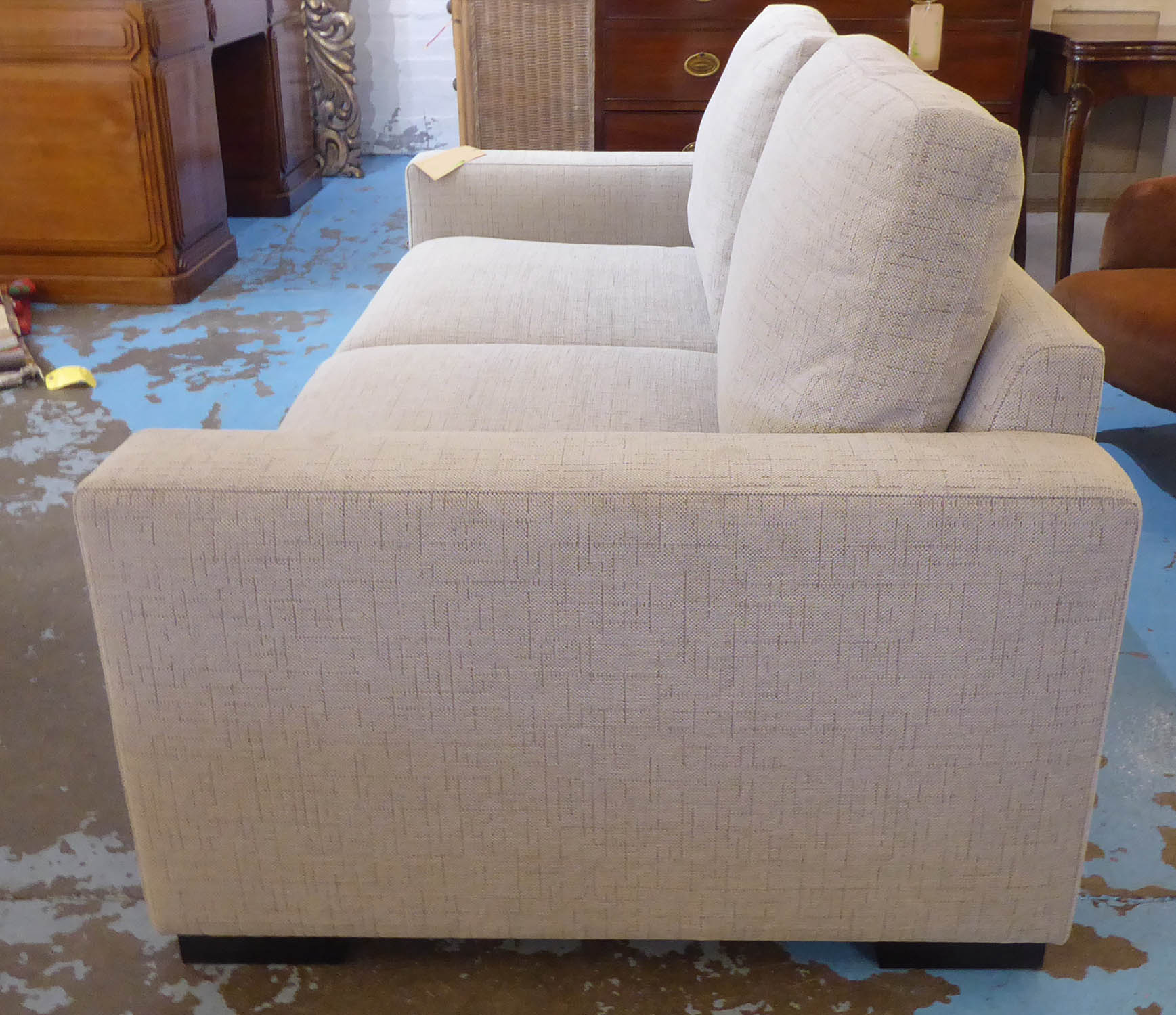 SOFA, contemporary design, grey fabric finish, 178cm W. - Image 3 of 4