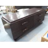 BAMBOO SIDEBOARD, 1970's Italian style, four drawers, 155cm x 55cm x 63cm.