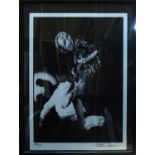 MICK ROCK, 'Bowie, Ronno shadow fellatio', lambda C-print, signed, edition 44/50, 46cm x 31cm,