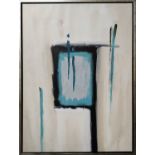 CONTEMPORARY DANISH SCHOOL 'Abstract - Window', oil on canvas, signed 'P', framed, 85cm x 60cm.