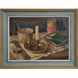 EILEEN ALDRIDGE (1916-1990), 'Still life', oil on board, 29cm x 39cm, signed with monogram and dated