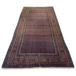 ANTIQUE FEREGHAN KELLEH, 350cm x 169cm, all over boteh design.