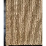 HAND WOVEN NATURAL JUTE CARPET, 410cm x 290cm.