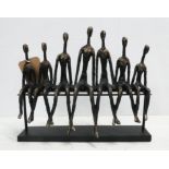 CONTEMPORARY SCHOOL, The Family, sculptural study, 54cm H.