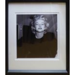 MARILYN MONROE AT IDLEWILD AIRPORT after her 30th birthday, black and white photoprint, 27/295, with