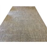 CONTEMPORARY JUTE CARPET, 435cm x 235cm.