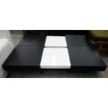 METAMORPHIC LOW TABLE, contemporary design, 126cm x 126cm 26cm. (with faults)