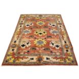 FINE PERSIAN ZEIGLER MAHAL CARPET, 287cm x 206cm, palmette and vine all over design.