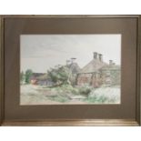 GEORGE WILLIAM MILLER (1919-1990) 'Snape Maltings', watercolour, 31cm x 48cm, signed and dated,