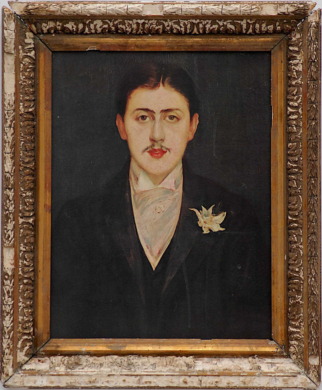 PORTRAIT OF MARCEL PROUST, quadrichrome, 42cm x 32cm, framed and glazed.