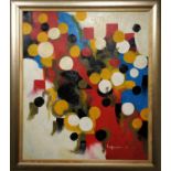 MANNER OF HANS HOFFMAN 'Abstract', oil on canvas, 60cm x 50cm, with signature 'Hoffman', framed.