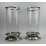 HURRICAN LANTERNS, a pair, contemporary, 54cm H. (2)