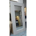WALL MIRRORS, a set of three, with grey painted finish, 95cm x 191cm H.
