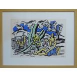 FERNAND LEGER 'La partie de la campagne', 1951, original lithograph, printed by Mourlot Frères,