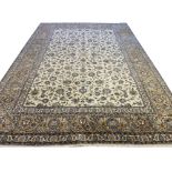 FINE ISPHAHAN DESIGN CARPET, 405cm x 290cm.