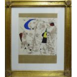 JOAN MIRO 'Moon and Sun', 1957, pochoir, printed by Jacomet, edition of 1500, 31.5cm x 24cm,