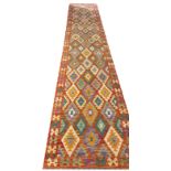 ANATOLIAN KILIM RUNNER, 500cm x 90cm.