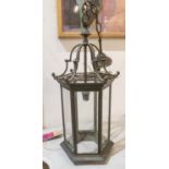 MCCLOUD & CO HALL LANTERN, 23cm x 60cm H.