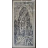 JOSE MARIA CANO (Spanish b.1959) 'The Gherkin', 2010, copper plate etching, E/A, signed and dated,